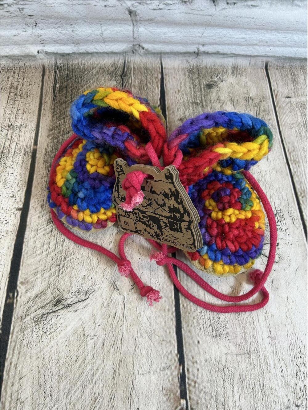 PADRAIGE COTTAGE Infant Wool Slippers / Size US-CAN 12 Months, UK 2, EUR 20